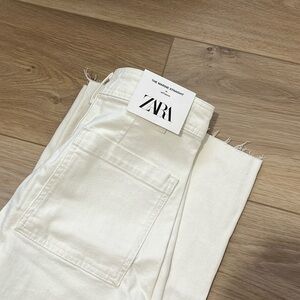 Zara off white marine straight jeans - NWT (size 6)